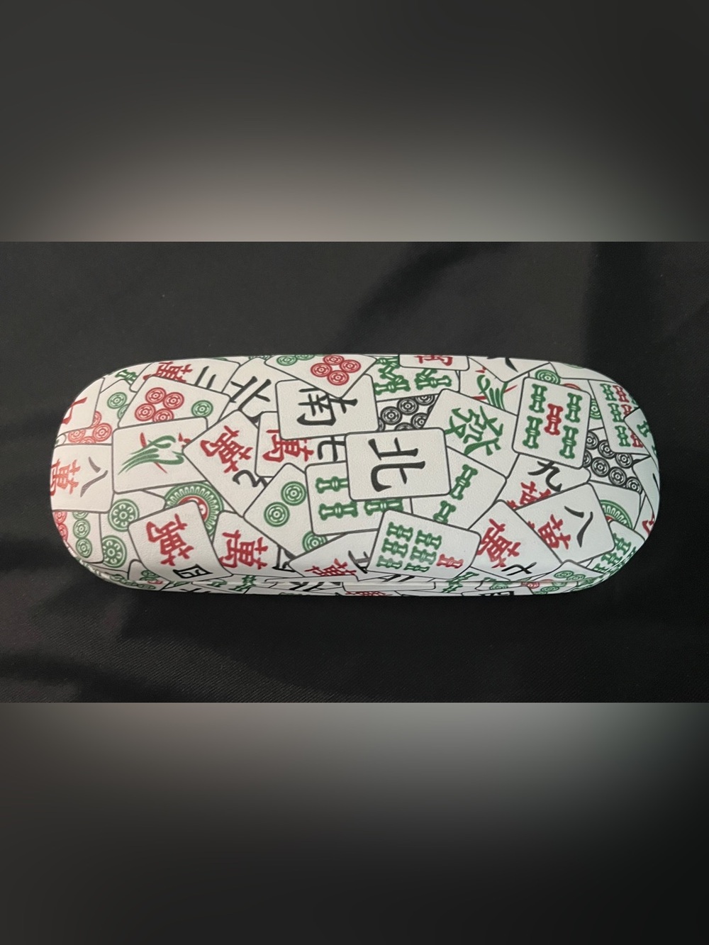 Colorful Mahjong 🀄️ Tiles Hardcover Eyeglass Case